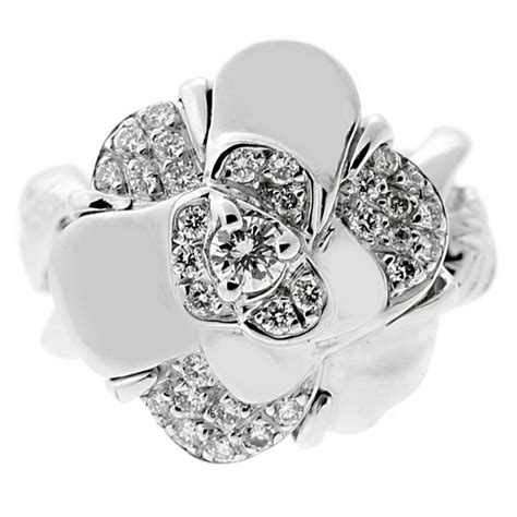 chanel camellia ring for sale|chanel camelia ring price.